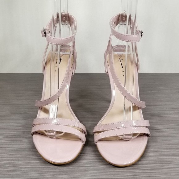 Leith Ava Asymmetrical Strappy Sandal, Blush, Womens Size 7.5 M - Picture 2 of 12